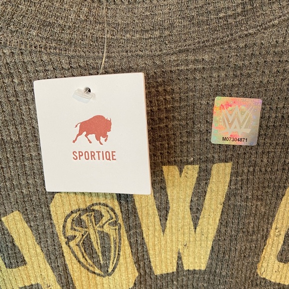 WWE Roman Reigns Show Up and Win Waffle Knit Tee - Picture 5 of 7